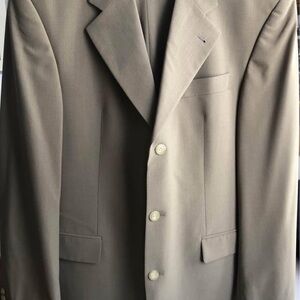 Men's Classic Taupe Blazer - Neutral Dress Jacket